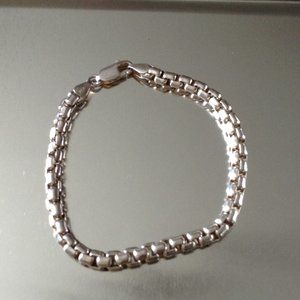 Silver tennis bracelet